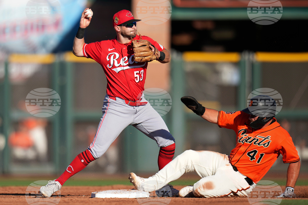 Reds Giants Spring Baseball
