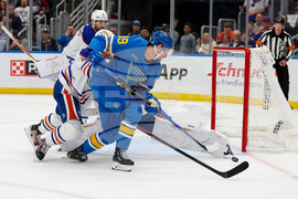 Oilers Blues Hockey