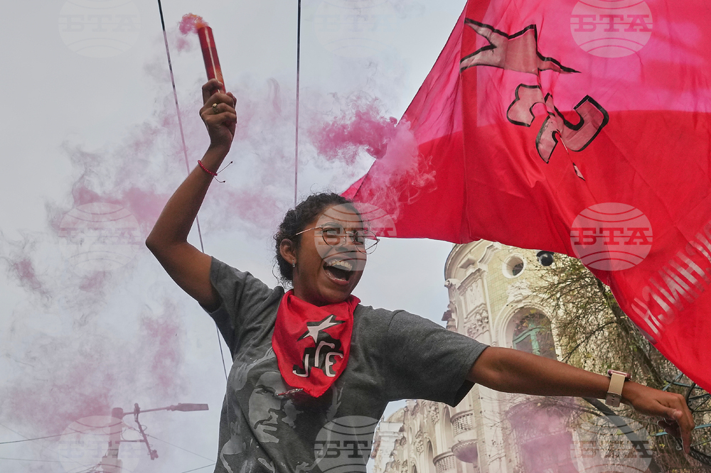 APTOPIX Ecuador Protest