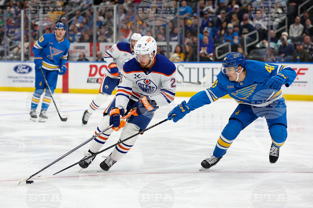Oilers Blues Hockey