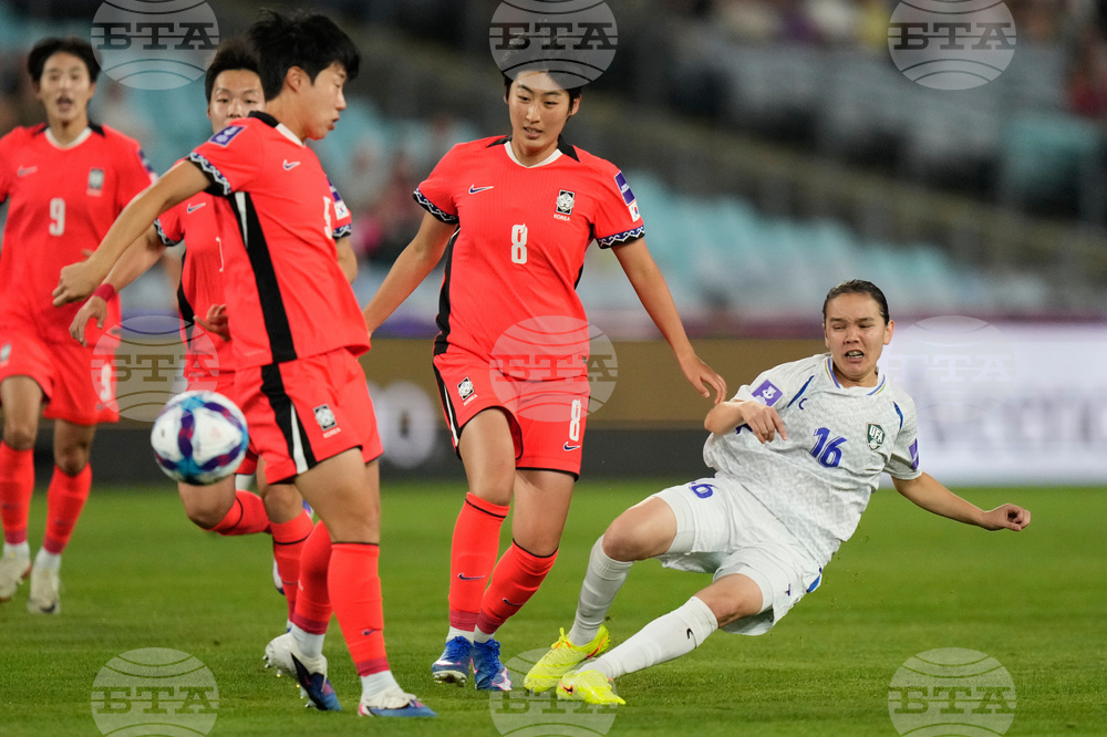 Women's Asian Cup Soccer South Korea Uzbekistan