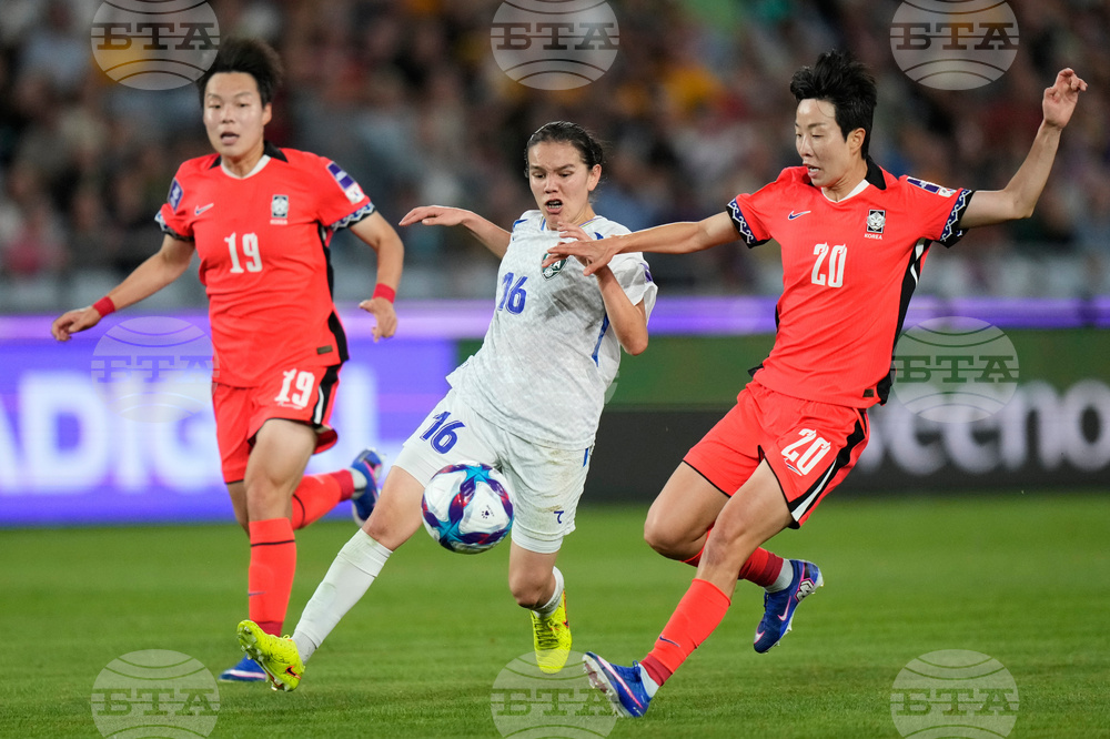 Women's Asian Cup Soccer South Korea Uzbekistan