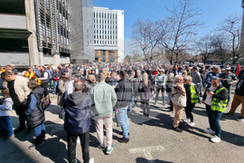 Северна Македония - Съюз на синдикатите -  протест