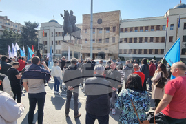 Северна Македония - Съюз на синдикатите -  протест