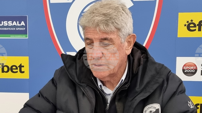 Треньорът на Спартак 1918 Варна Гьоко Хаджиевски е много разочарован от изпусната точка в последните секунди на мача с ЦСКА 1948