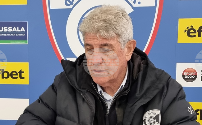 Треньорът на Спартак 1918 Варна Гьоко Хаджиевски е много разочарован от изпусната точка в последните секунди на мача с ЦСКА 1948