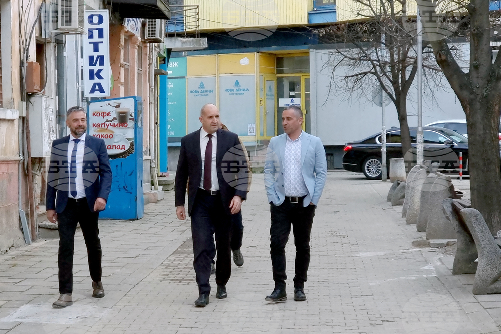 Кюстендил - Румен Радев - посещение