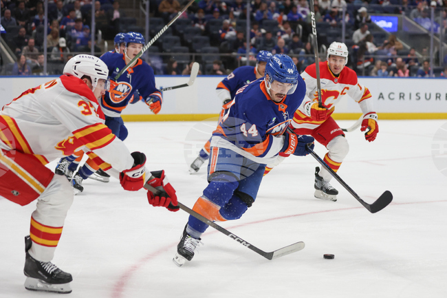 Flames Islanders Hockey