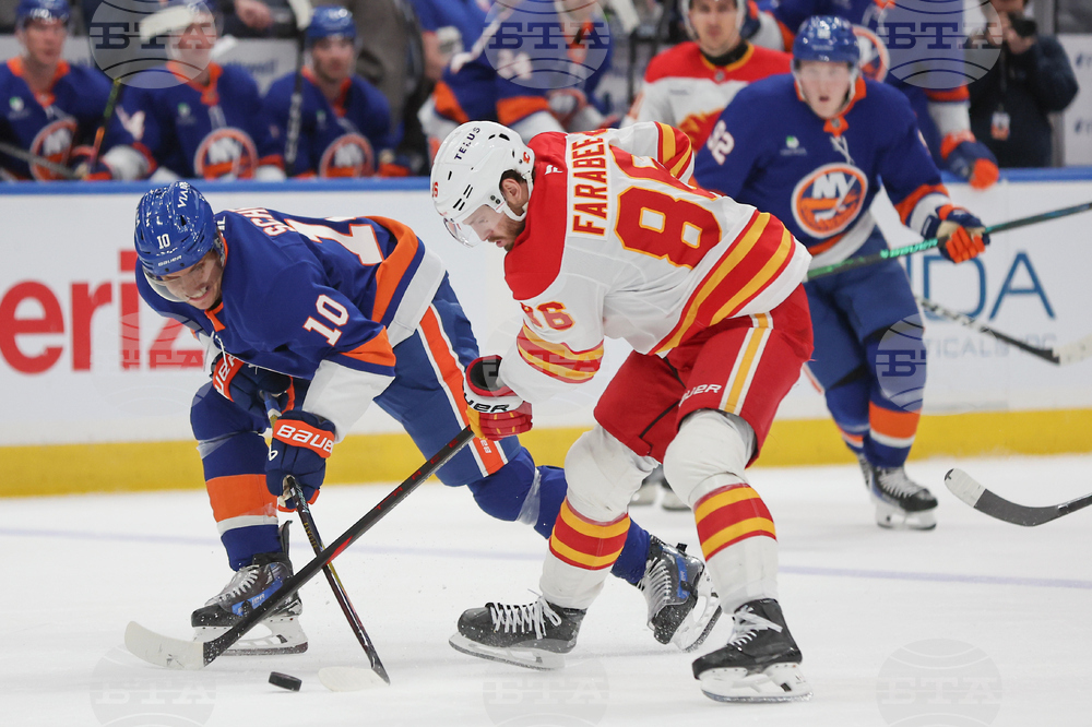 Flames Islanders Hockey