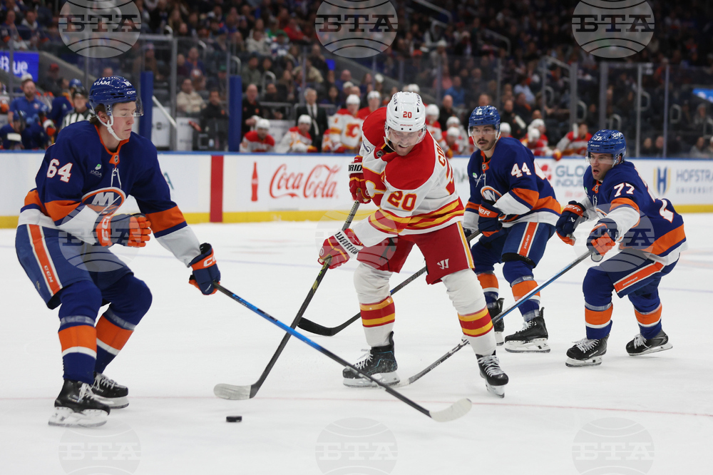 Flames Islanders Hockey