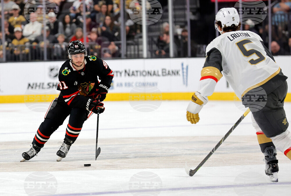 Blackhawks Golden Knights Hockey