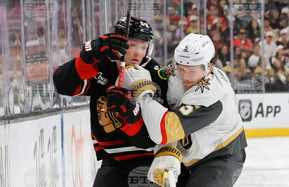 Blackhawks Golden Knights Hockey