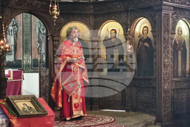 Търговище - храм „Св. Йоан Рилски“ - неделна служба