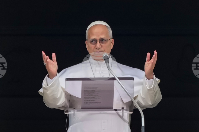 Папа Лъв ХІV отново призова за мир в Близкия изток