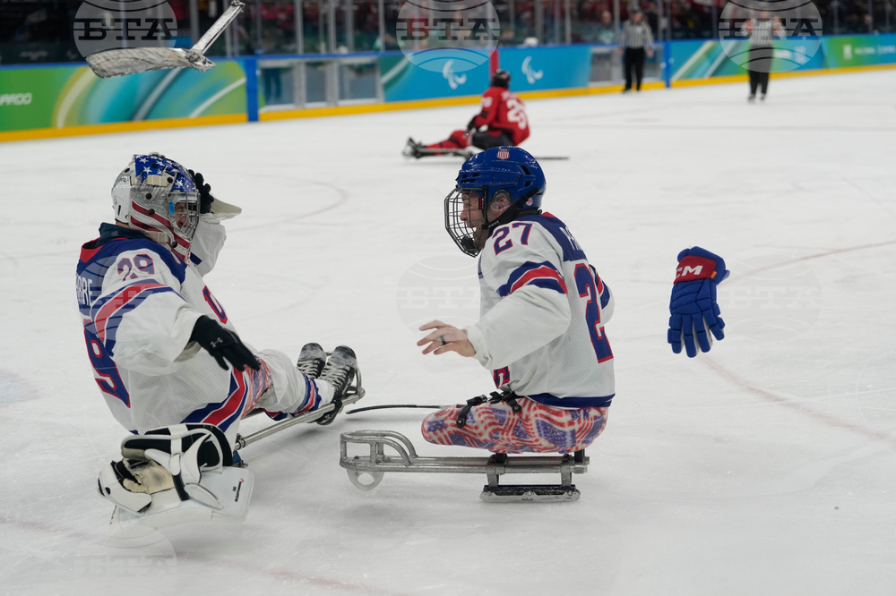 APTOPIX Milan Cortina Paralympics Ice Hockey