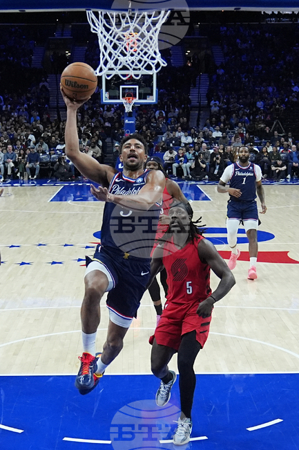 Trail Blazers 76ers Basketball