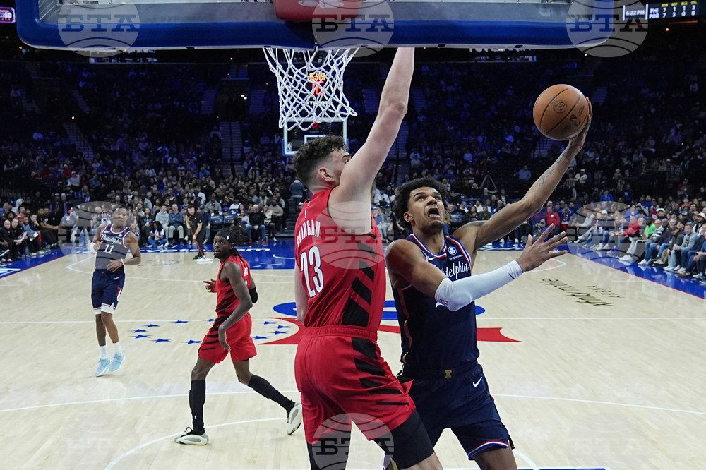 Trail Blazers 76ers Basketball