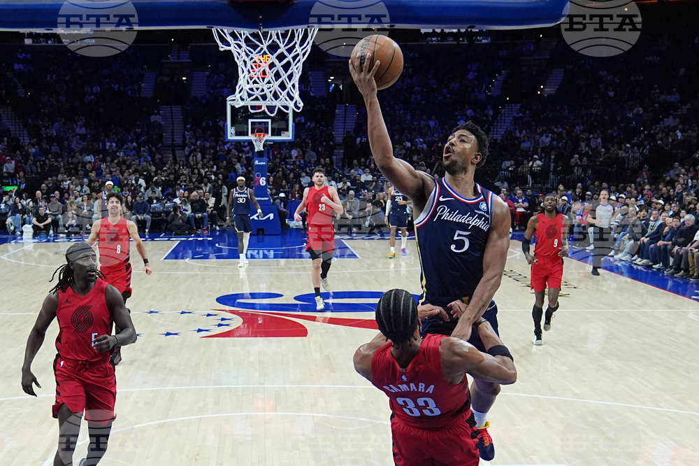 Trail Blazers 76ers Basketball