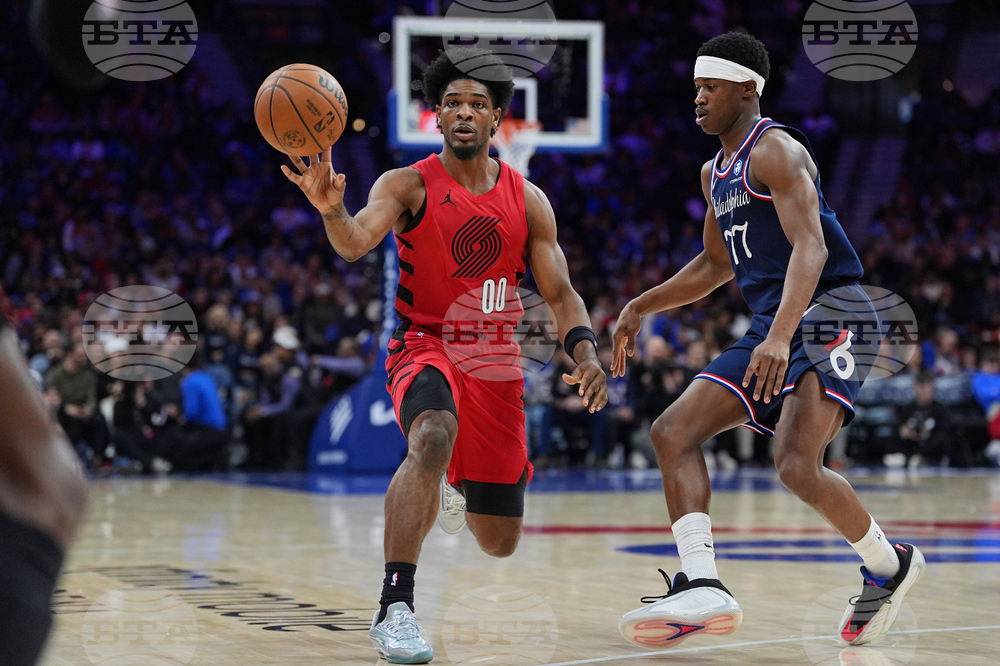 Trail Blazers 76ers Basketball