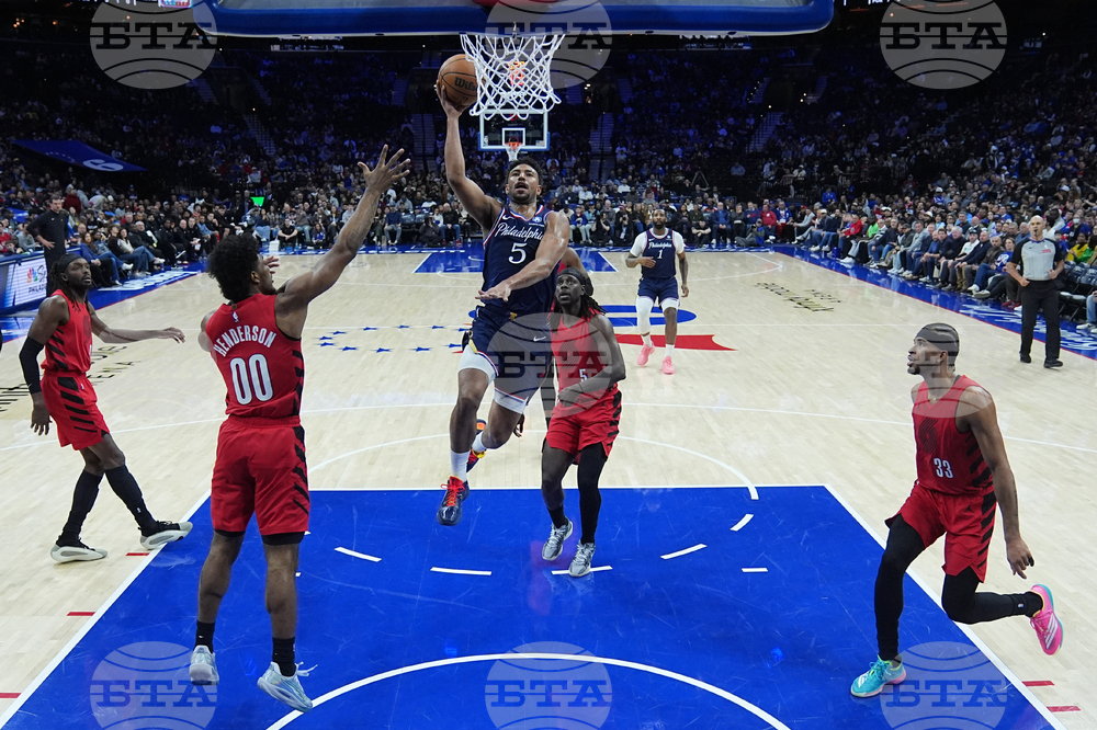 Trail Blazers 76ers Basketball