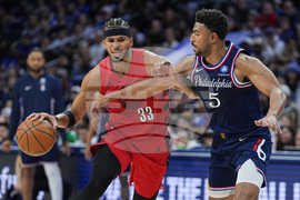 Trail Blazers 76ers Basketball