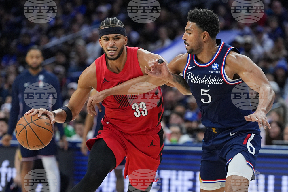 Trail Blazers 76ers Basketball