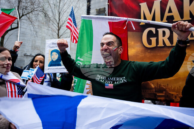 APTOPIX New York Iran War Demonstration