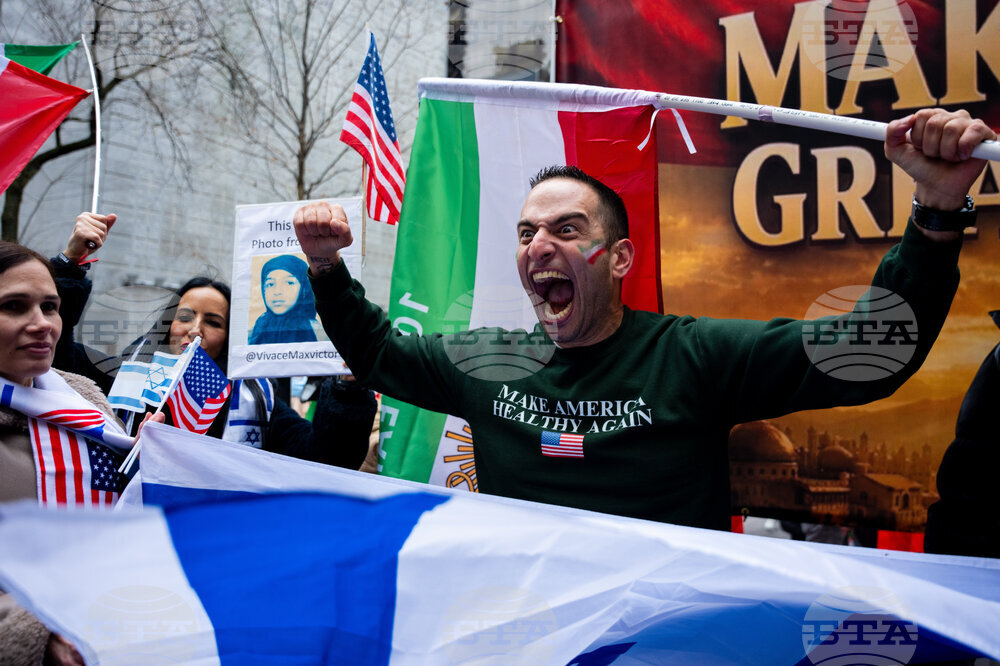 APTOPIX New York Iran War Demonstration