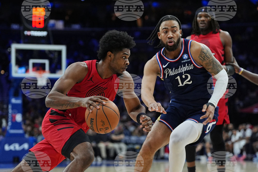 Trail Blazers 76ers Basketball