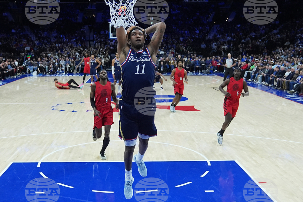 Trail Blazers 76ers Basketball