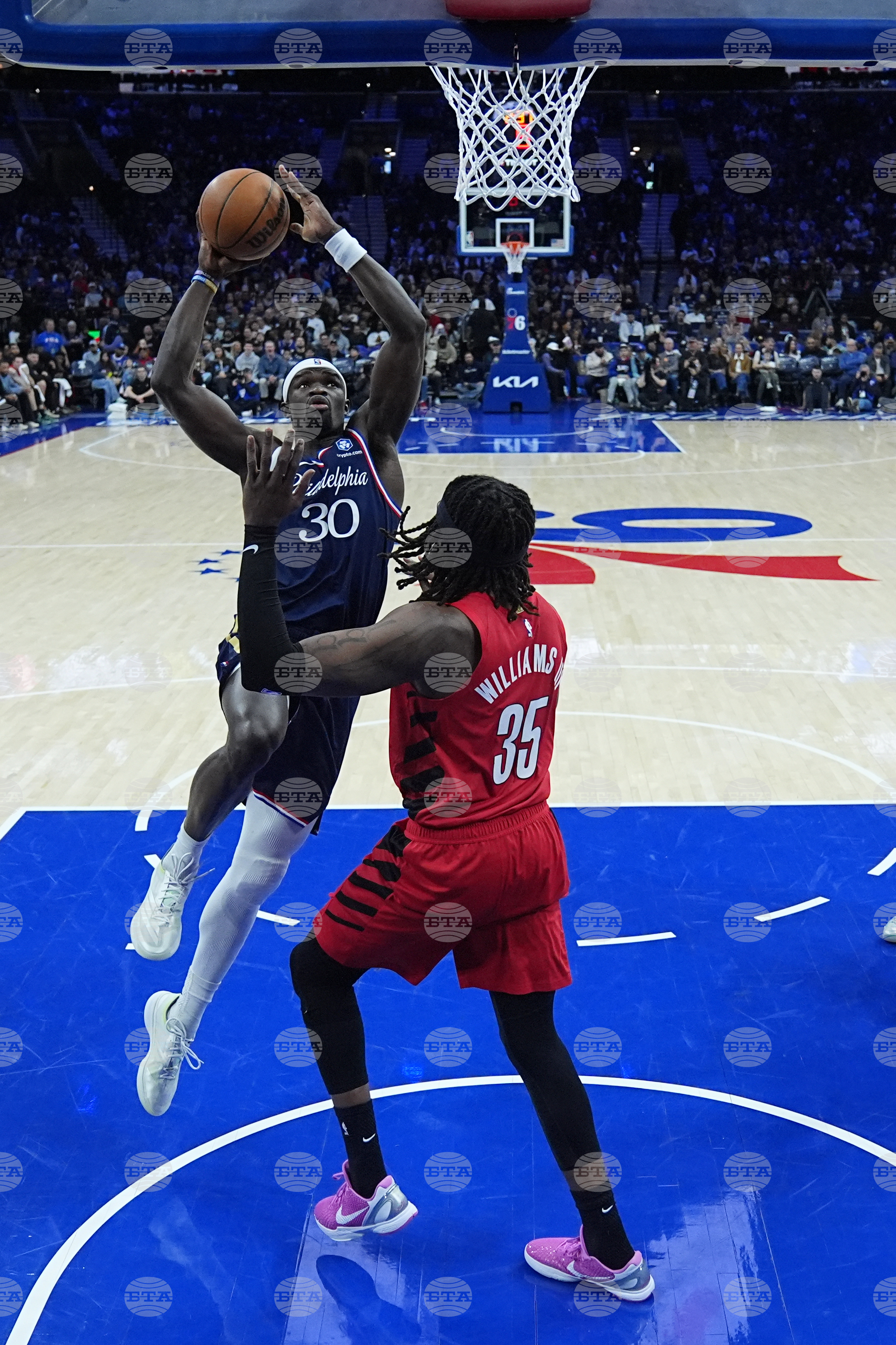 Trail Blazers 76ers Basketball