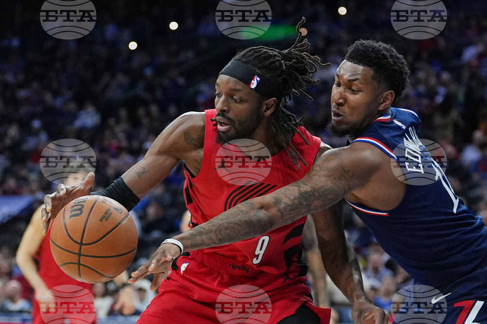 Trail Blazers 76ers Basketball