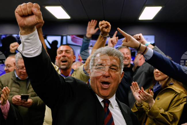 APTOPIX Spain Barcelona New President Soccer