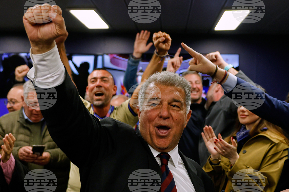 APTOPIX Spain Barcelona New President Soccer