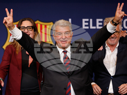APTOPIX Spain Barcelona New President Soccer
