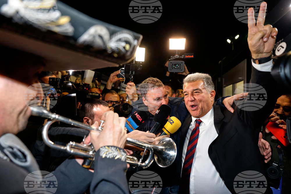 APTOPIX Spain Barcelona New President Soccer