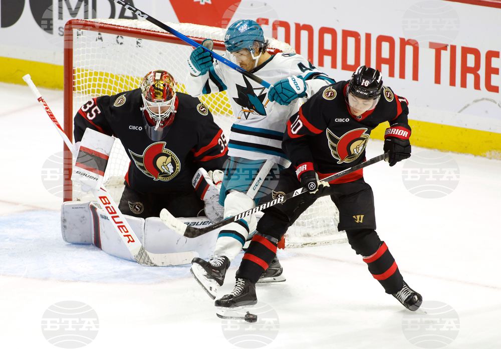 Sharks Senators Hockey