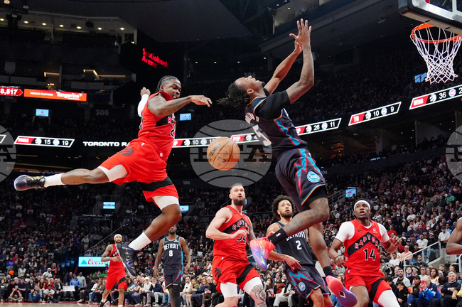 CORRECTION Pistons Raptors Basketball