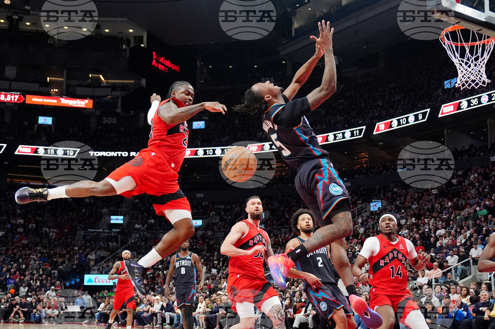 CORRECTION Pistons Raptors Basketball