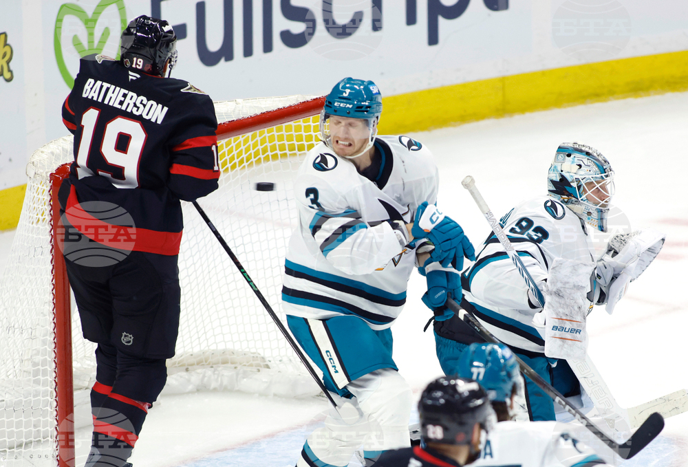 Sharks Senators Hockey