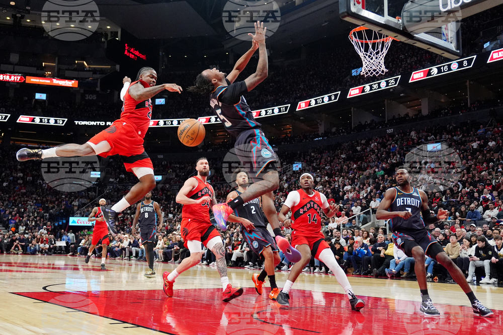 CORRECTION Pistons Raptors Basketball