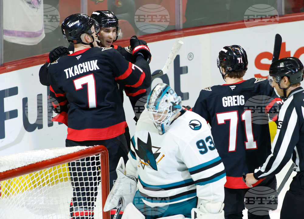 Sharks Senators Hockey