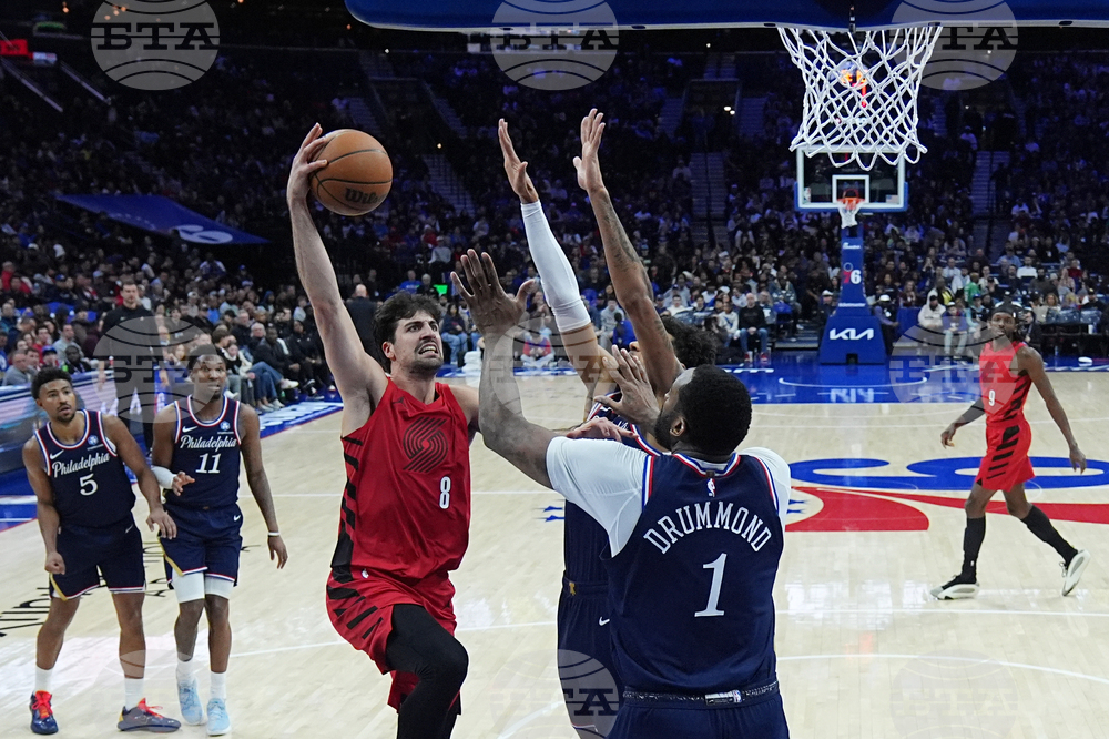 Trail Blazers 76ers Basketball