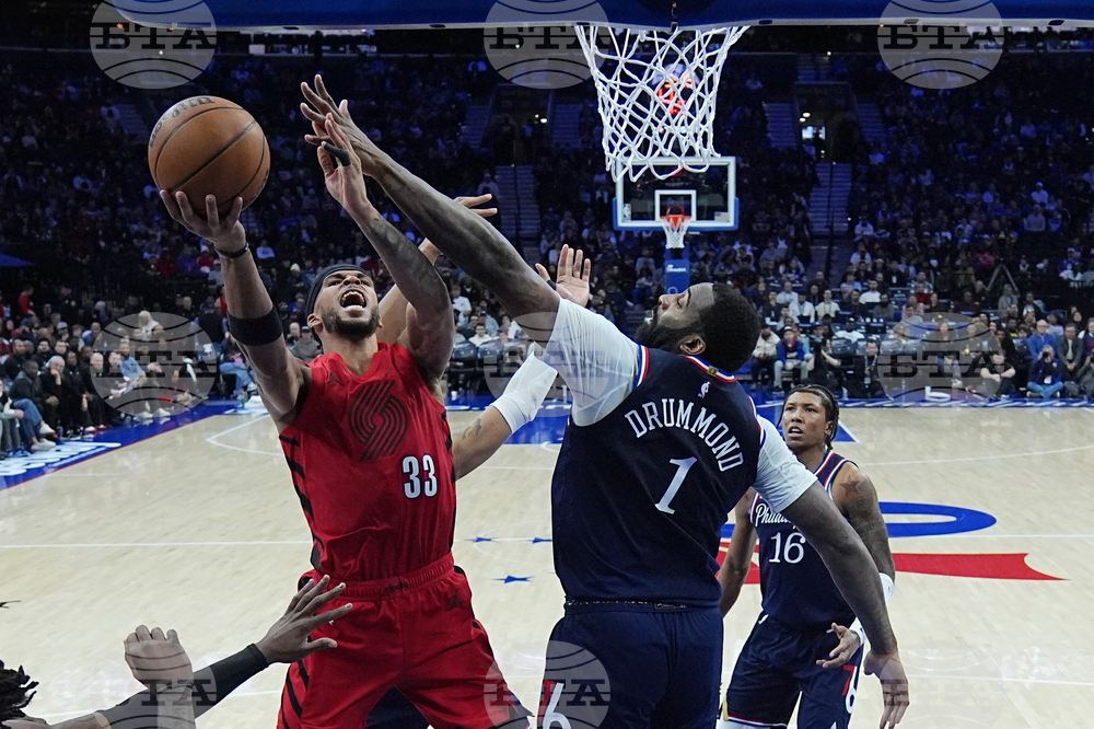 Trail Blazers 76ers Basketball