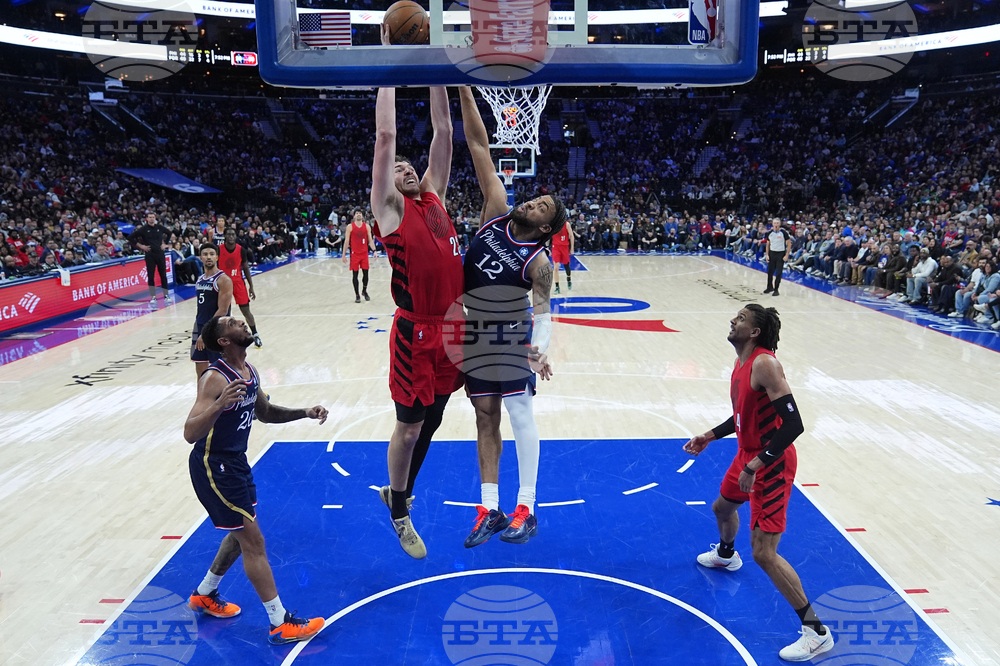 Trail Blazers 76ers Basketball