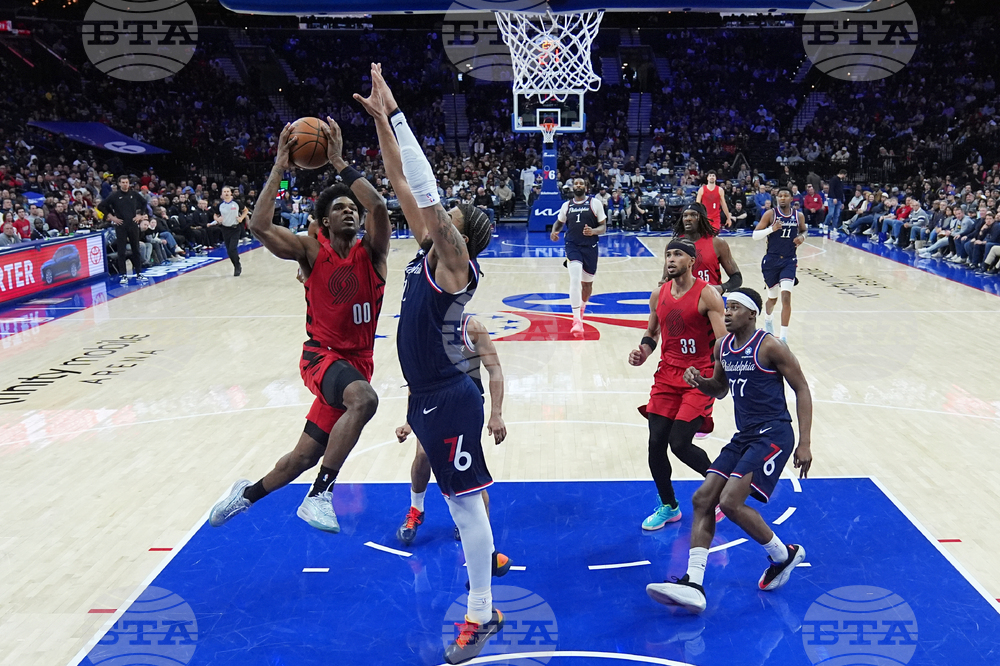 Trail Blazers 76ers Basketball