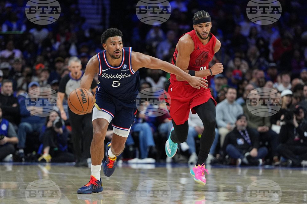 Trail Blazers 76ers Basketball