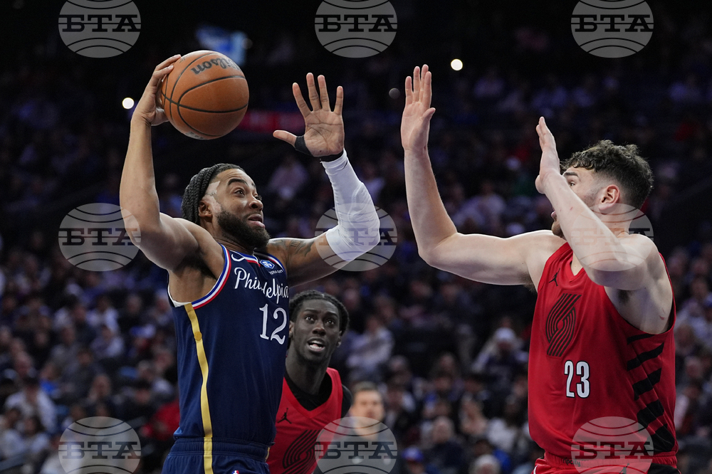 Trail Blazers 76ers Basketball