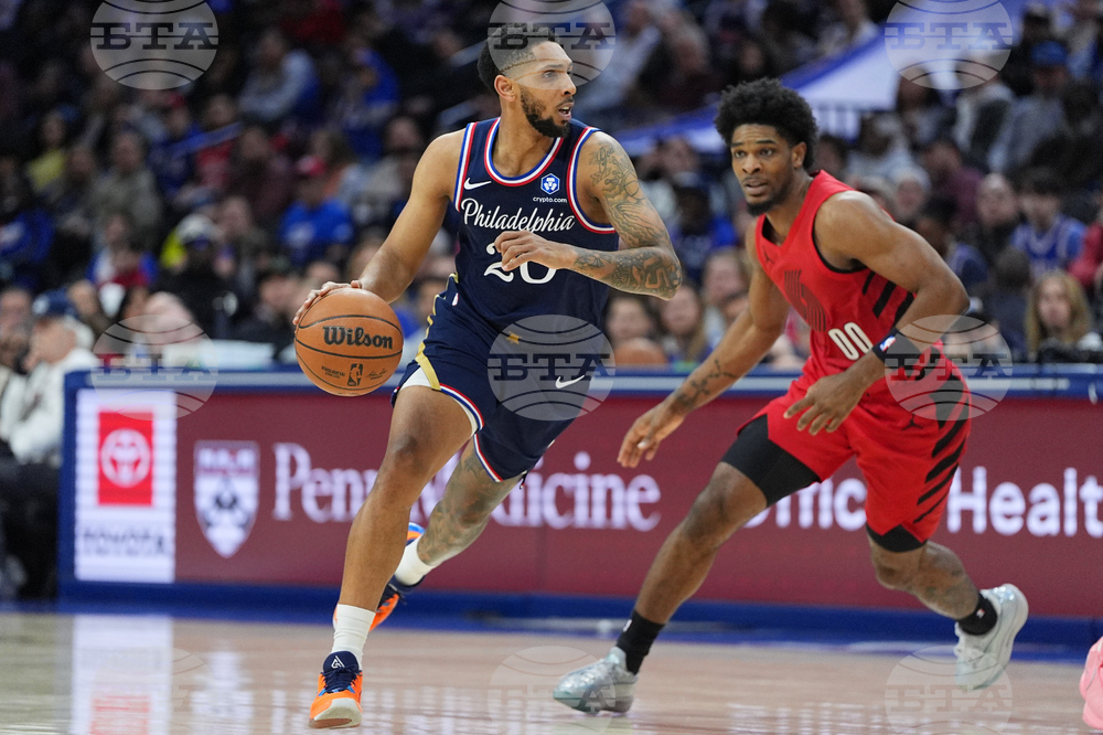 Trail Blazers 76ers Basketball