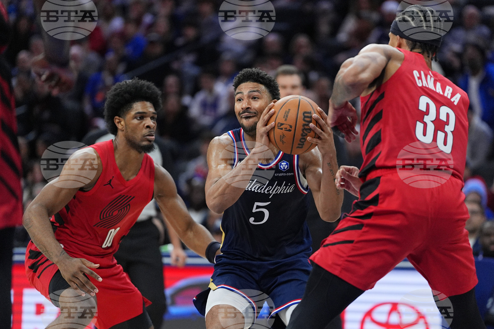 Trail Blazers 76ers Basketball